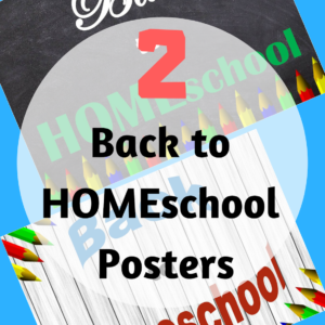 2 Back to HOMEschool Posters