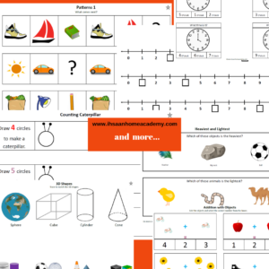 Kindergarten Math and Logic Curriculum – No Prep