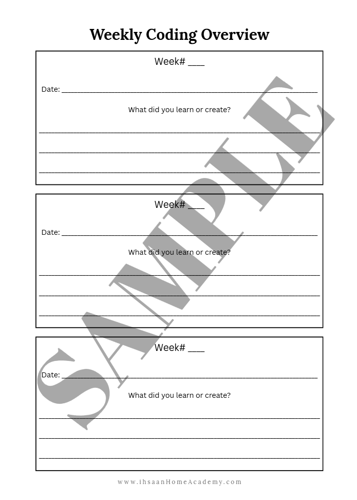Weekly Coding Notebook - Image 2