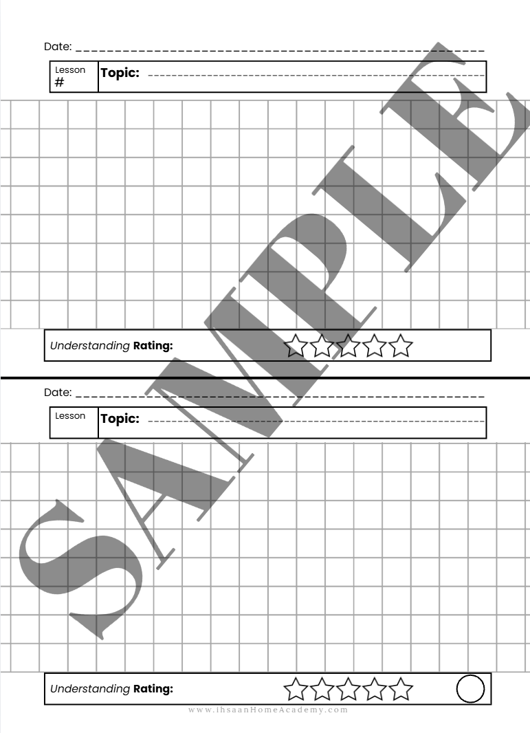 Math Notebook Version B - 2 Lessons Per Page - Image 3